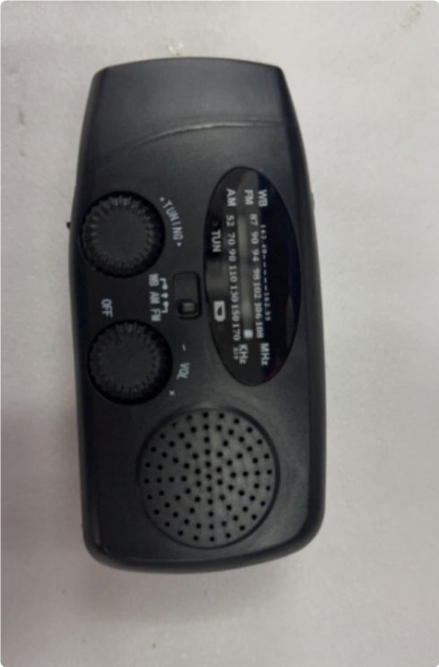 4-in-1 Emergency Solar Hand Crank Radio, Flashlight & USB Charger