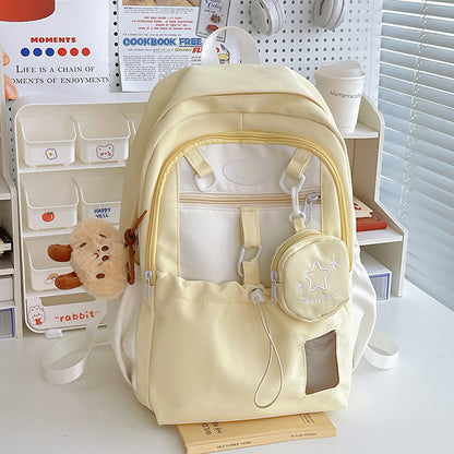 Girls Nylon School Backpack – 5 Colours, Standard & Pendant