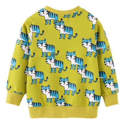 Children's Cartoon Print Cotton Sweatshirt