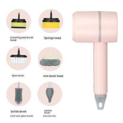 Electric Spin Scrubber Brush — USB Rechargeable Power Cleaning Brush with Interchangeable Heads