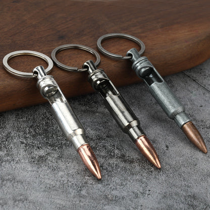 Bullet Bottle Opener Keychain | Zinc Alloy Creative Pendant | JP Collections