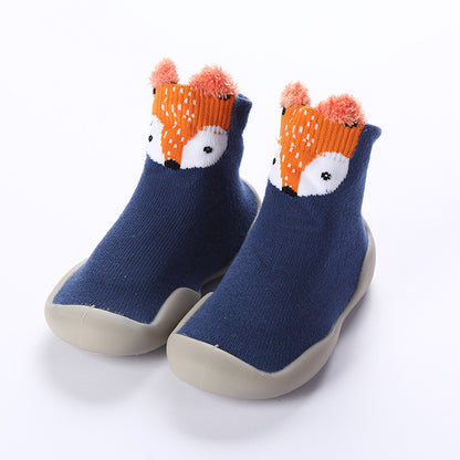 Baby & Toddler Soft-Sole Non-Slip Indoor Shoes | Breathable Cotton Letter Print Shoes