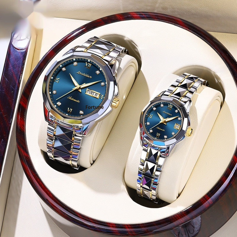 Couples Casual Mechanical Watch Set Pair