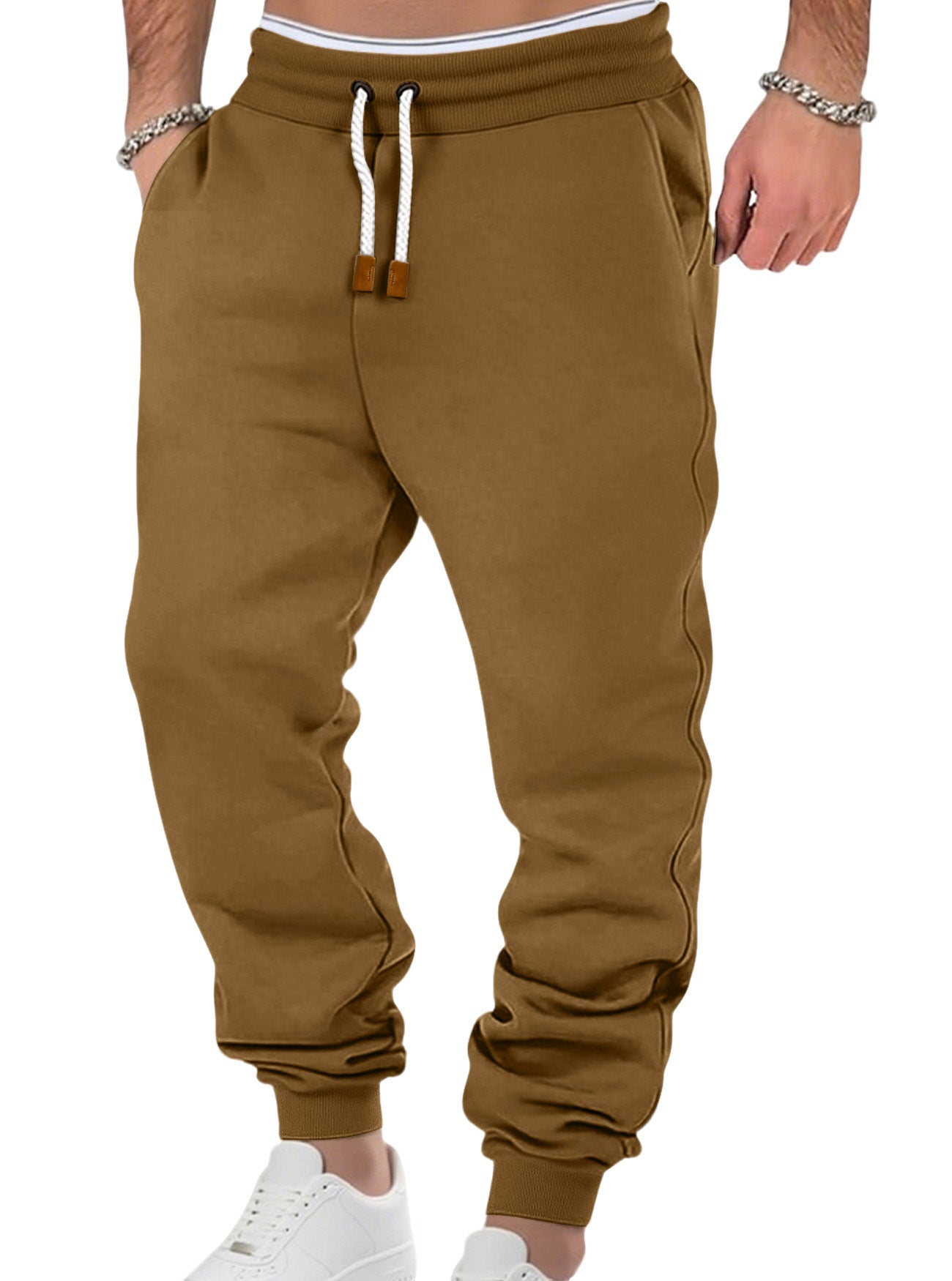 Men's Fleece-Lined Cuffed Sweatpants | Casual Joggers S-3XL, 8 Colours