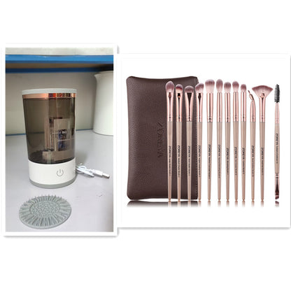 Electric Makeup Brush Cleaner — USB Rechargeable Automatic Brush Spinner & Dryer