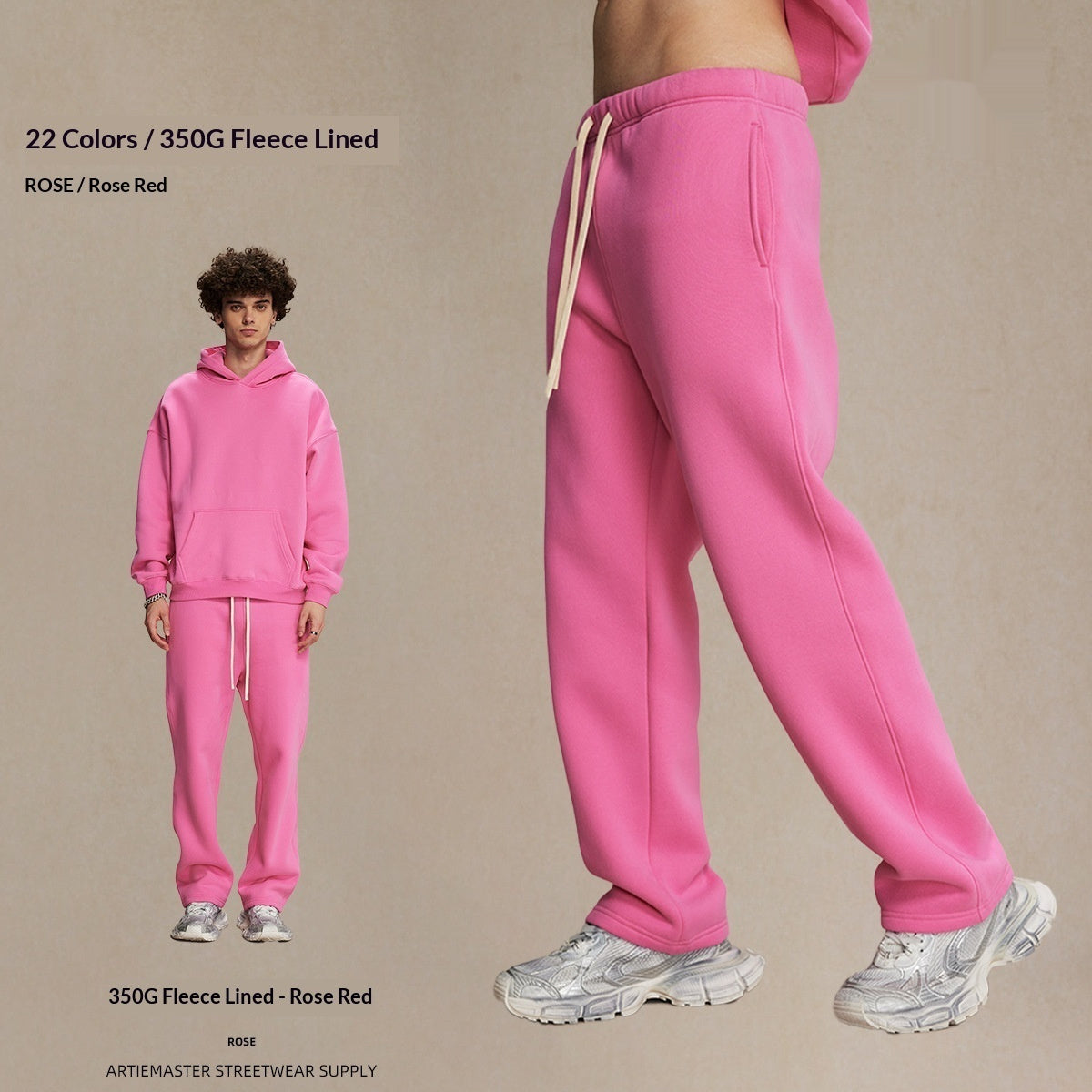 Men's Loose-Fit Fleece-Lined Sweatpants | 20 Colours | S-2XL