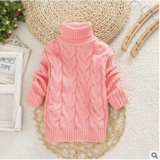 Kids Knit Pullover Sweater – Soft Round Neck Long Sleeve Top