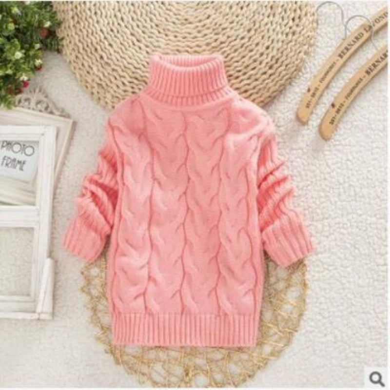Kids Knit Pullover Sweater – Soft Round Neck Long Sleeve Top
