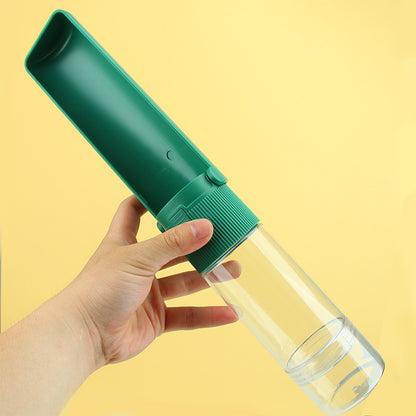 2-in-1 Portable Dog Water Bottle & Food Container | 270ml Travel Bottle
