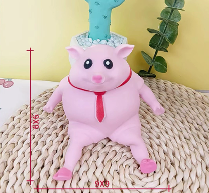 Piggy Squeeze Stress Toy — Cute Squishy Pig Sensory Toy for Kids and Adults