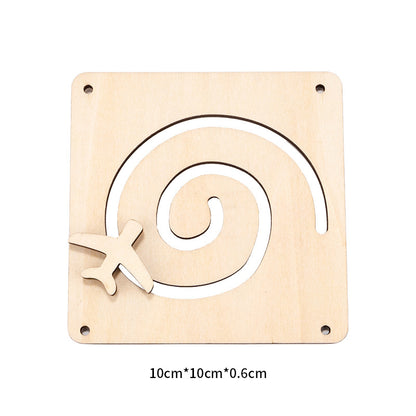 Montessori Wooden Busy Board Toy – Educational Activity Board, Ages 4–6