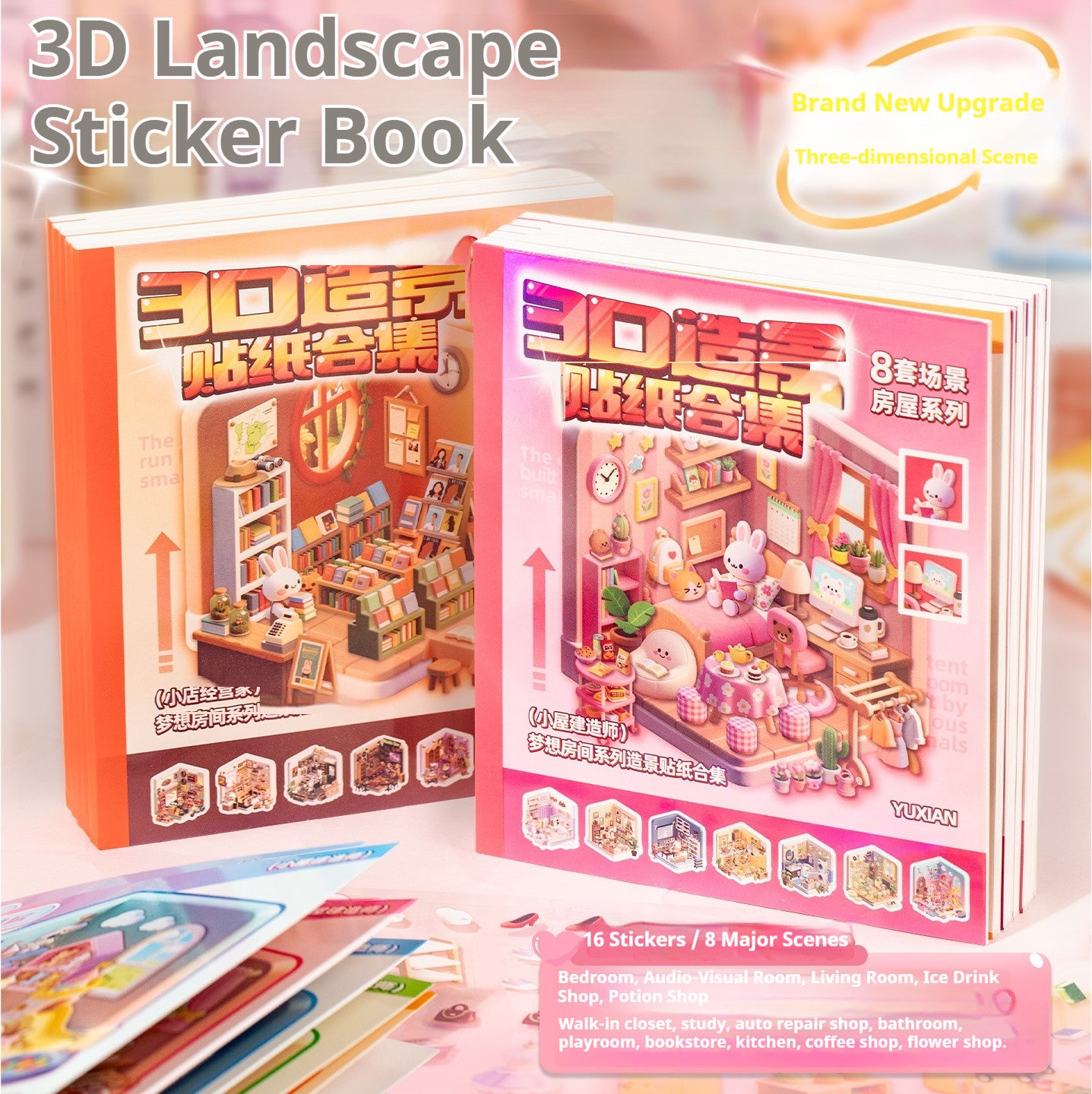 3D Scene Sticker Craft Set for Kids
