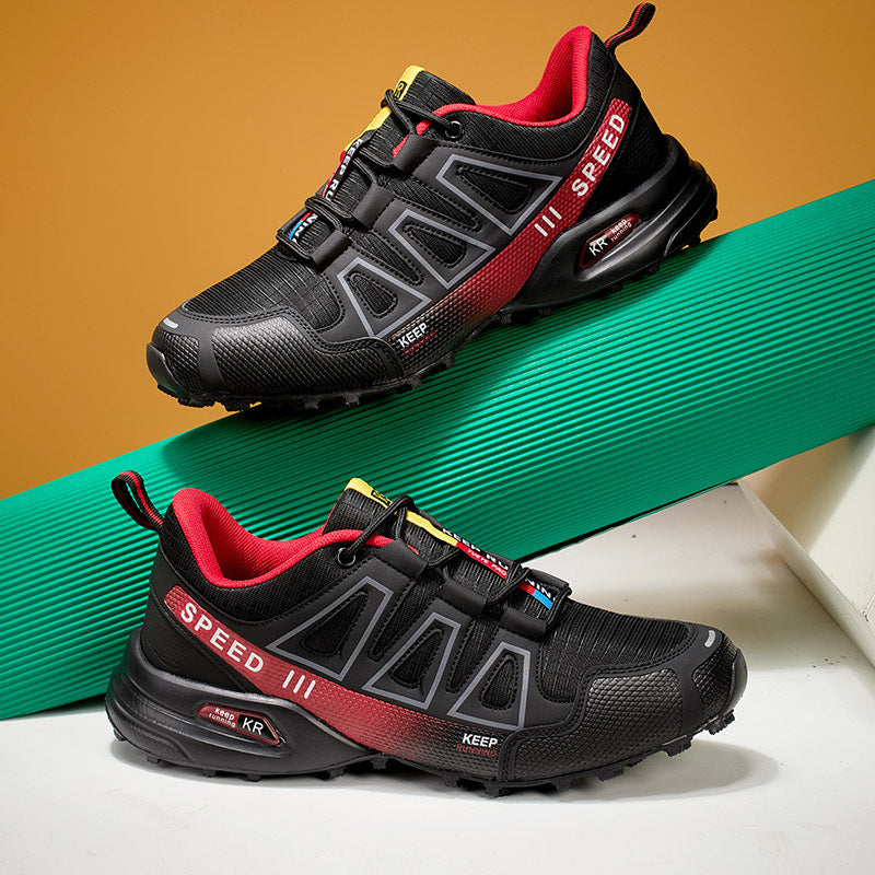 Men's Lightweight Breathable Hiking Trainers - Off-Road Trekking Casual Shoes