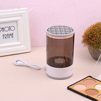 Electric Makeup Brush Cleaner — USB Rechargeable Automatic Brush Spinner & Dryer
