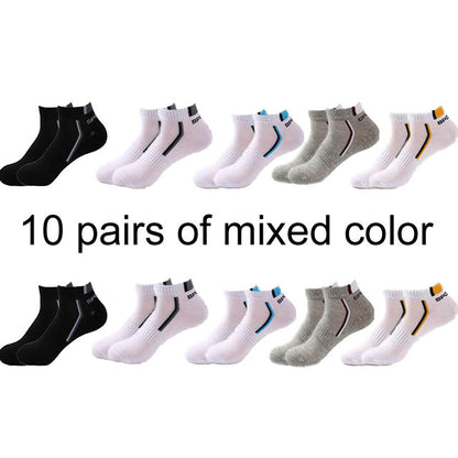 Men’s Cotton Moisture-Wicking Sports Socks – Single & 5-Pair Packs