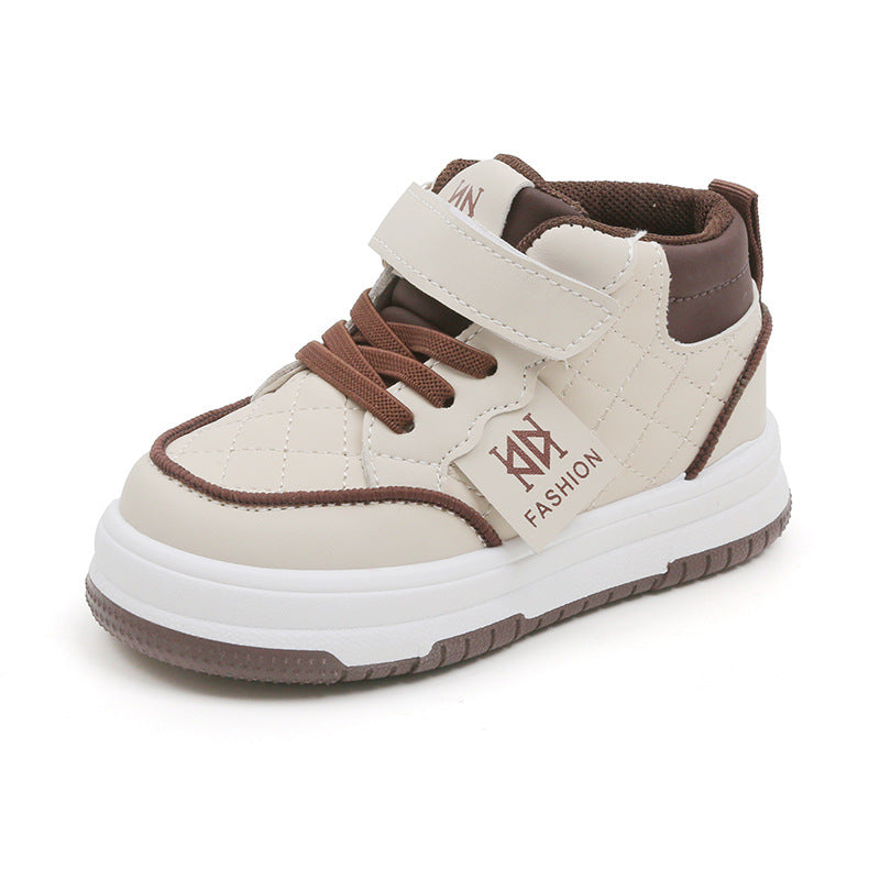 Children's High-Top Velcro Trainers | Casual Kids Sneakers