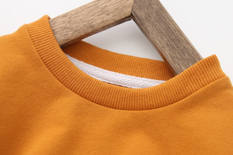 Kids Bear Print Cotton Pullover Sweatshirt | Autumn Winter Jumper