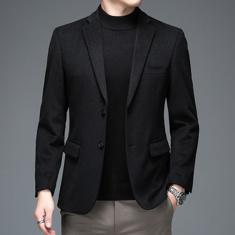 Men's Wool Blend Smart-Casual Coat – Relaxed Fit | 165–190cm