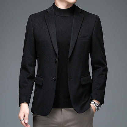 Men's Wool Blend Smart-Casual Coat – Relaxed Fit | 165–190cm