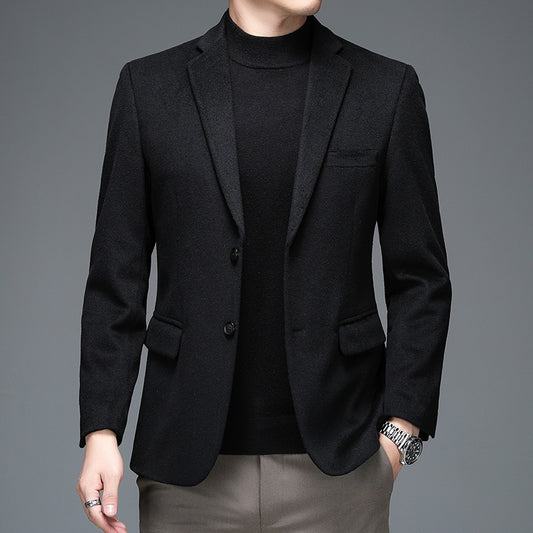 Men's Wool Blend Smart-Casual Coat – Relaxed Fit | 165–190cm