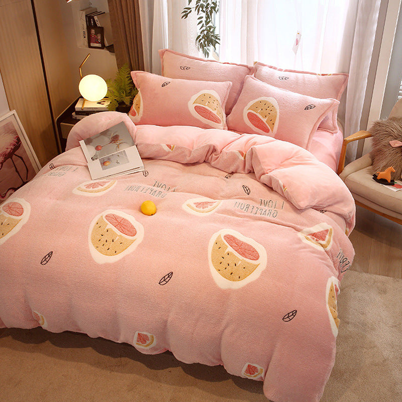 Double-Sided Milk Velvet Duvet Cover | 14 Designs