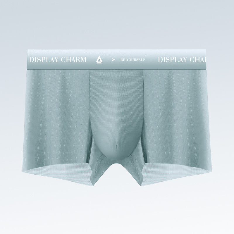 Men's Seamless Nylon Boxer Briefs – Breathable & Quick-Dry