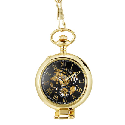 Alloy Flip Mechanical Pocket Watch