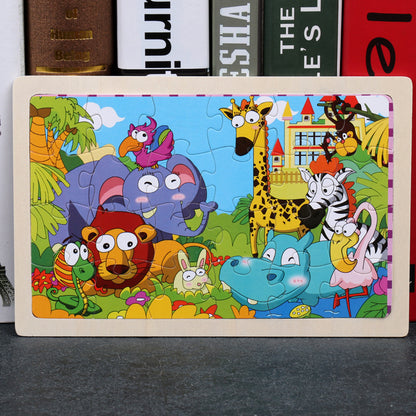 Children's Wooden Jigsaw Puzzle 21 Designs Ages 3+ - JParker Collections
