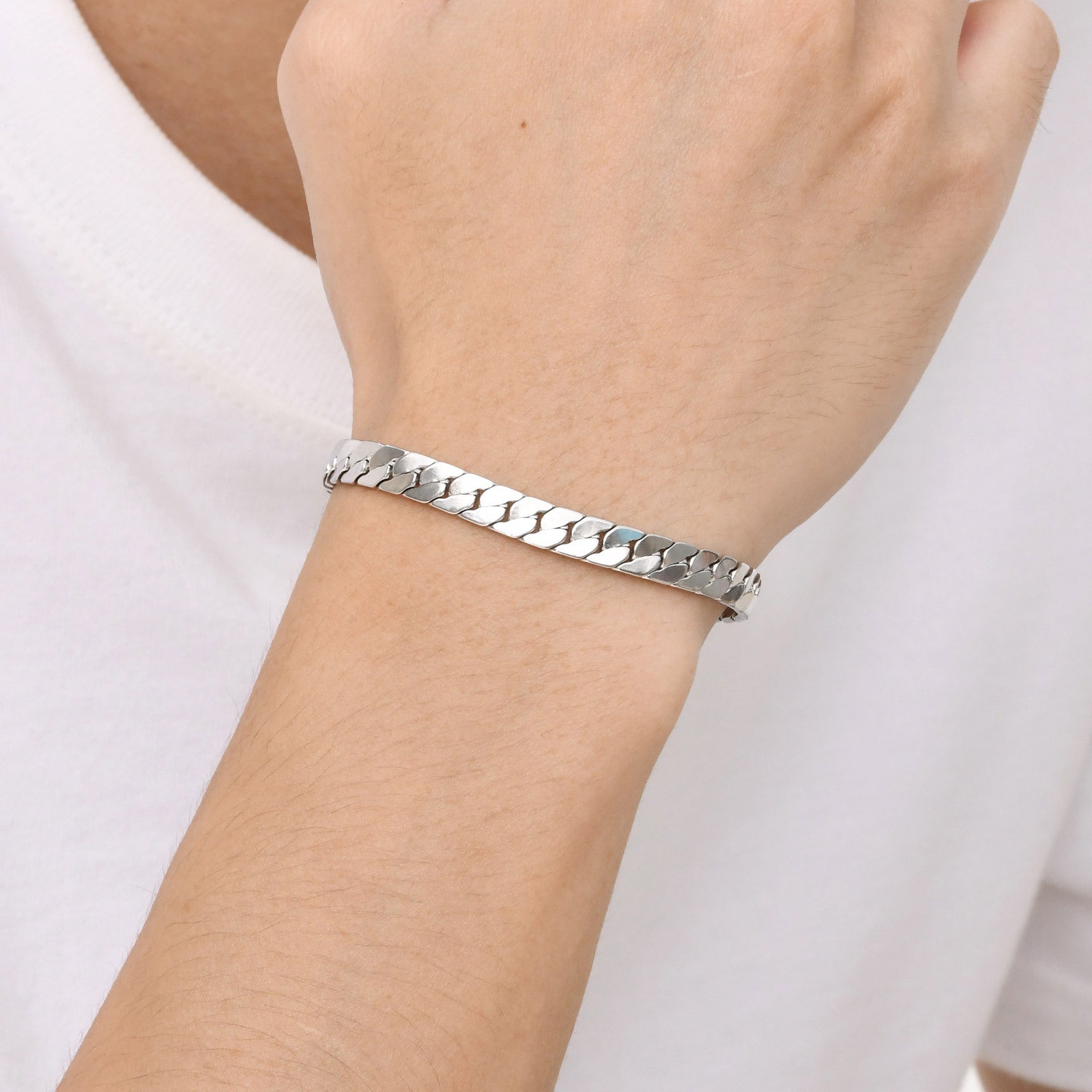Men's Stainless Steel Chain Bracelet | 5.7mm & 6mm