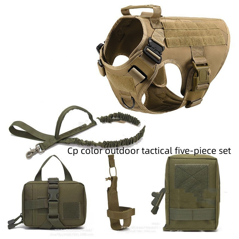 Tactical Dog Harness Set | 5 Piece K9 Training Vest & Leash