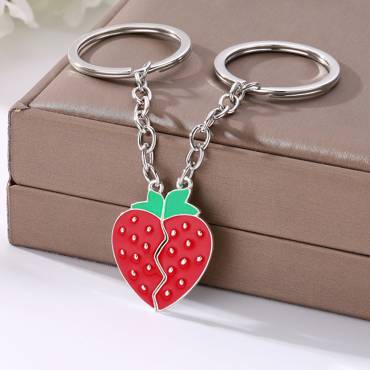 Cute Cartoon Keychain Pair | Novelty Alloy Charm 6 Designs