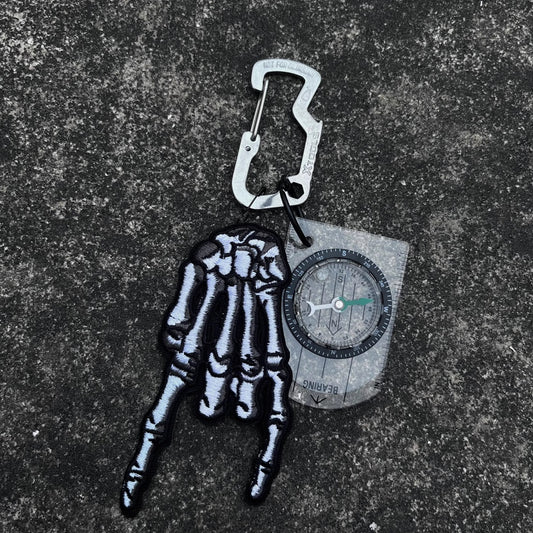 Skull Carabiner Keychain | Bold Bag Charm