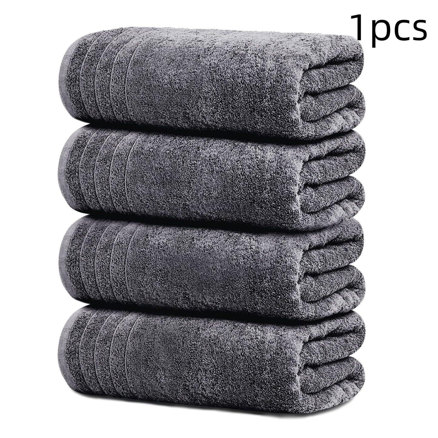 Cotton Jacquard Towel | Soft & Absorbent | 3 Sizes | White, Dark & Light Gray