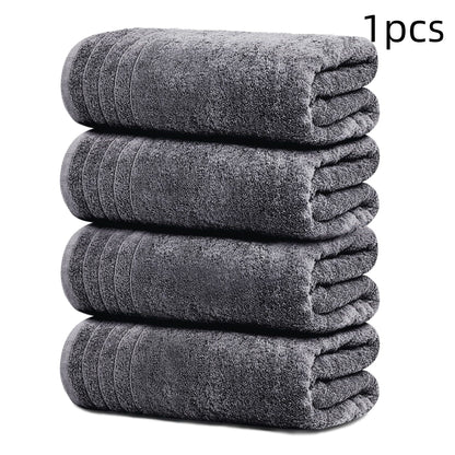 Cotton Jacquard Towel | Soft & Absorbent | 3 Sizes | White, Dark & Light Gray