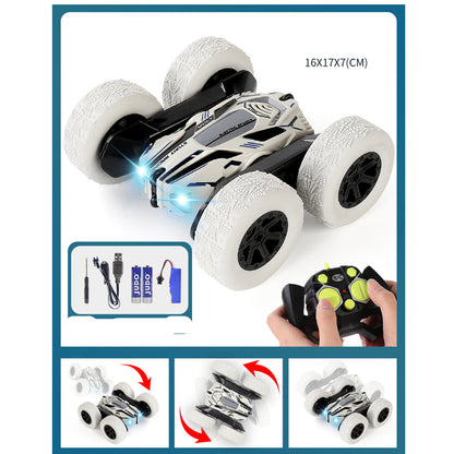 Six Wheel RC Stunt Car - 360 Rotation & LED Lights