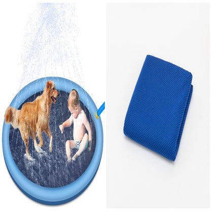 Non-Slip Splash Pad for Kids & Pets | Backyard Sprinkler Play Mat 96cm–2m