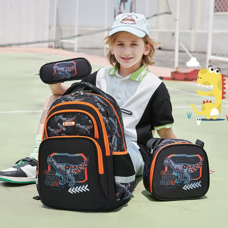 Kids' Animal School Backpack Set – Lightweight & Spine-Protection
