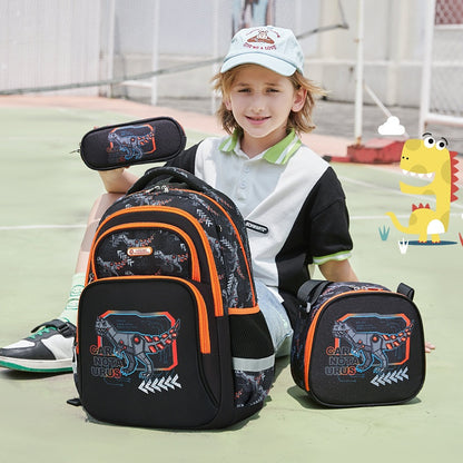 Kids' Animal School Backpack Set – Lightweight & Spine-Protection