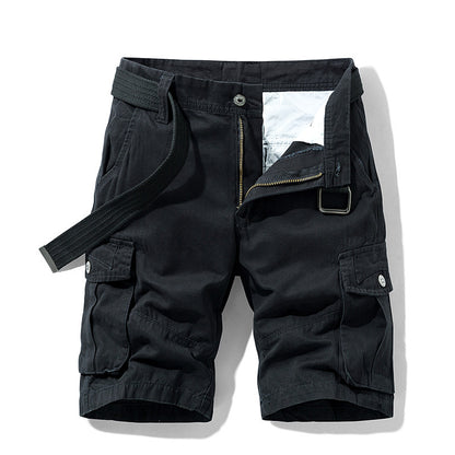Men's Retro Multi-Pocket Cotton Shorts