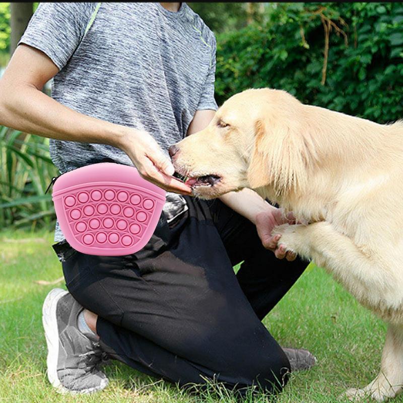 Silicone Dog Treat Pouch | Training Reward Bag | Waist Clip
