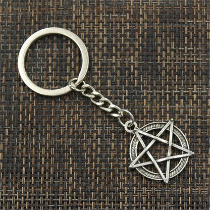 Five-Pointed Star Symbol Alloy Keyring | European Style