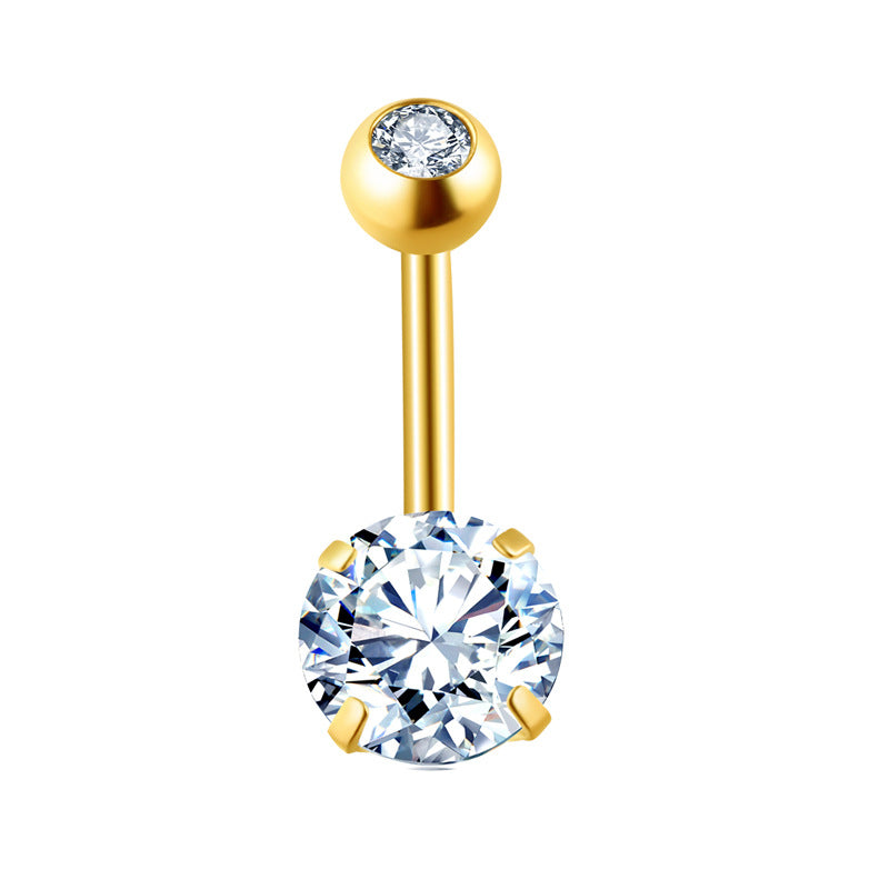 Stainless Steel Navel Stud – Belly Button Piercing Jewellery, 30 Styles