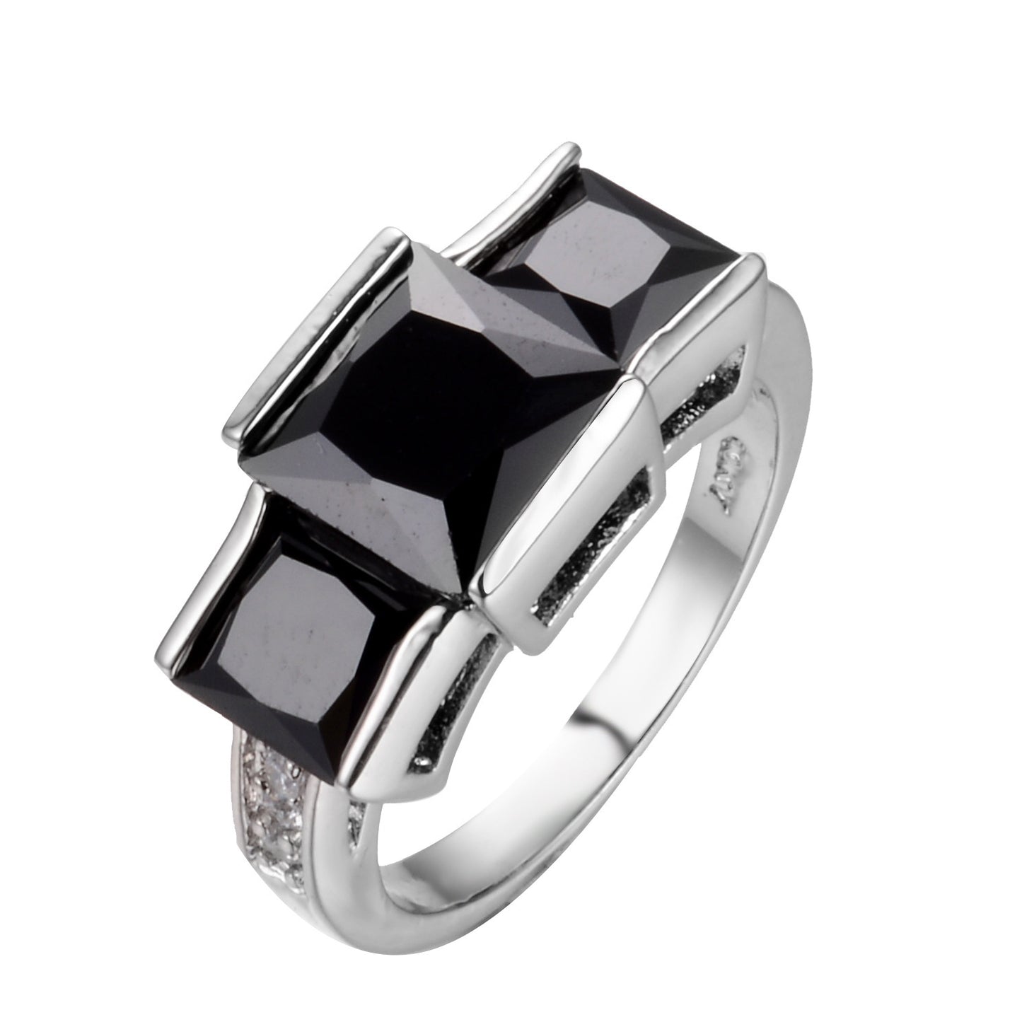 Unisex Copper Rainbow Geometric Ring – Colourful Electroplated Statement Band
