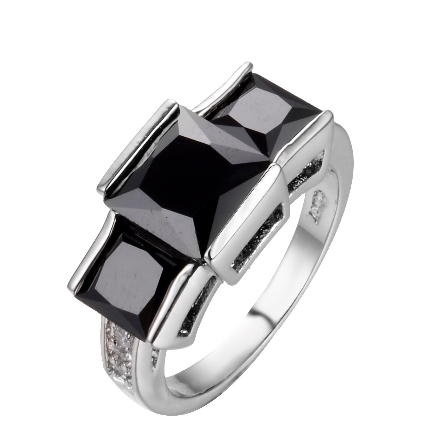 Unisex Copper Rainbow Geometric Ring – Colourful Electroplated Statement Band