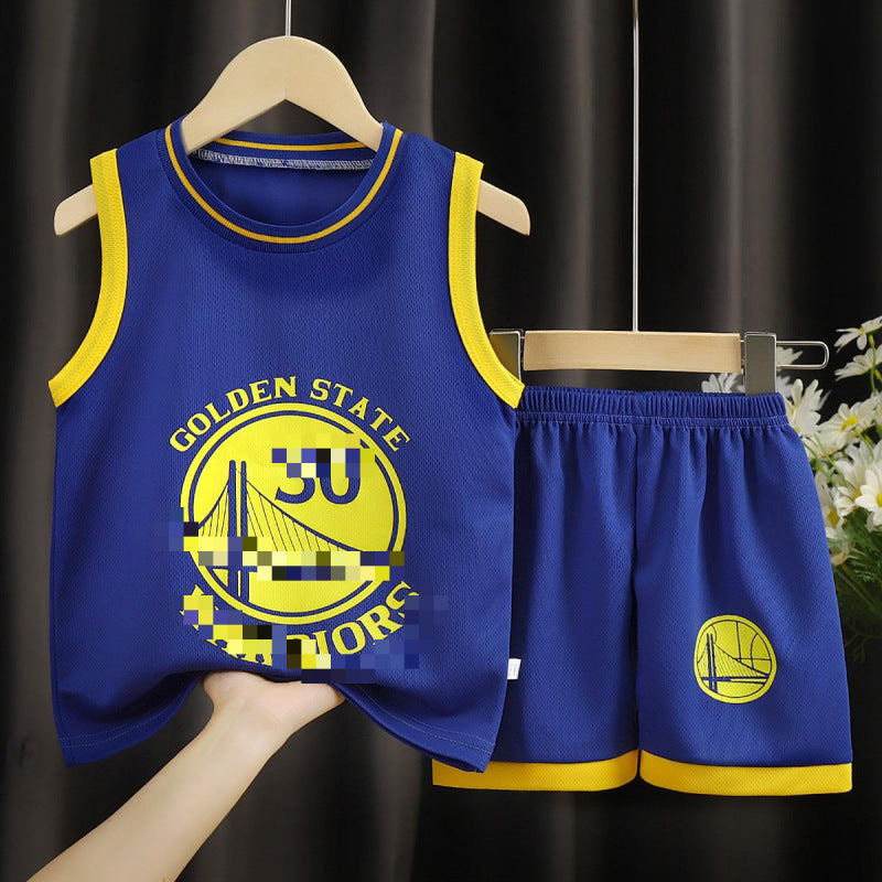 Boys Sports Basketball Suit Set | Short Sleeve & Trousers | Heights 90-160cm