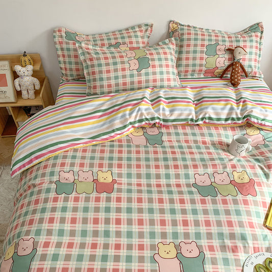 Printed Polyester Bedding Set 3 or 4 Piece | 10 Designs 5 Sizes