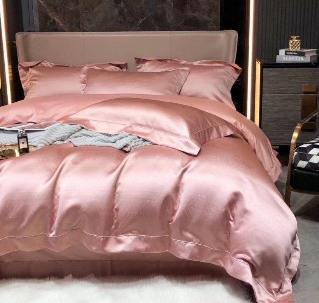 Jacquard & Satin Cotton Bedding Set 4 Piece | 15 Patterns 2 Sizes