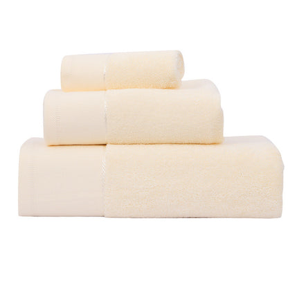 Cotton Hotel Towel Gift Set | 3-Piece Bath, Face & Square Towel Bundle