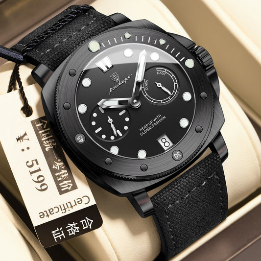 Men's Slim Casual Quartz Watch – Luminous & Waterproof | 5 Styles