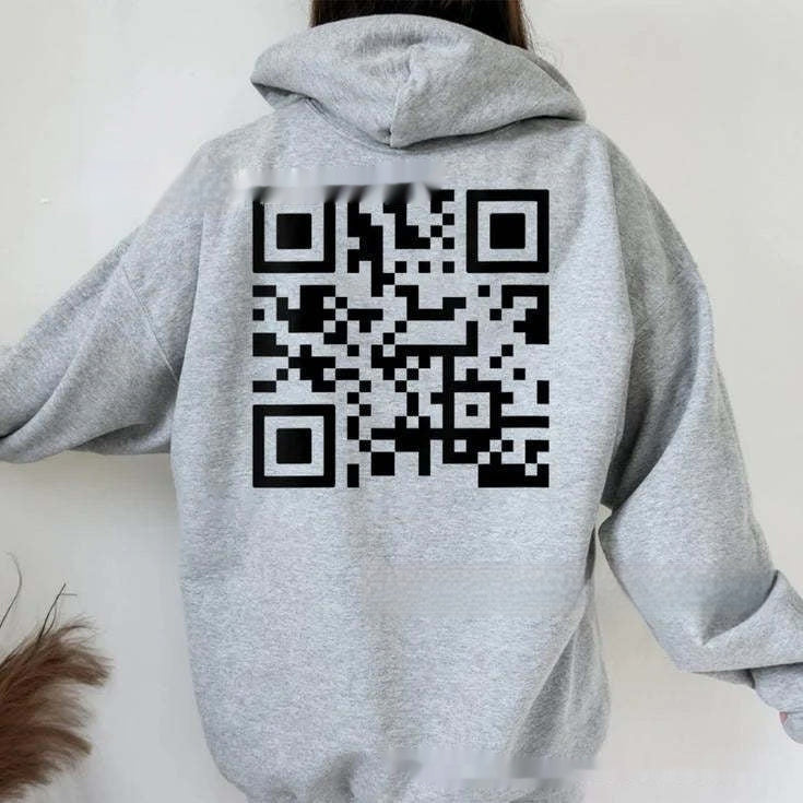 F K You QR Code Hoodie – Oversized Unisex Fleece-Lined | 10 Colours | Sizes XS–5XL